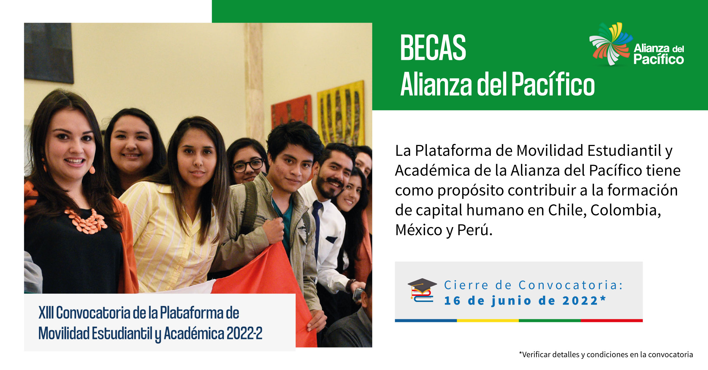 XIII Convocatoria de la Plataforma de Movilidad Estudiantil y Académica de la Alianza del Pacífico 2022-2