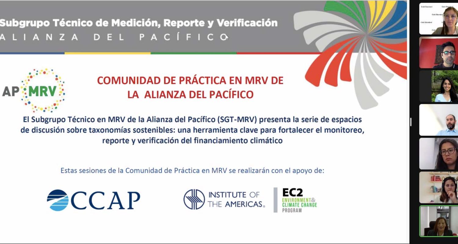 Technical Subgroup on Monitoring, Reporting and Verification of the Pacific Alliance held the first technical session on sustainable taxonomies