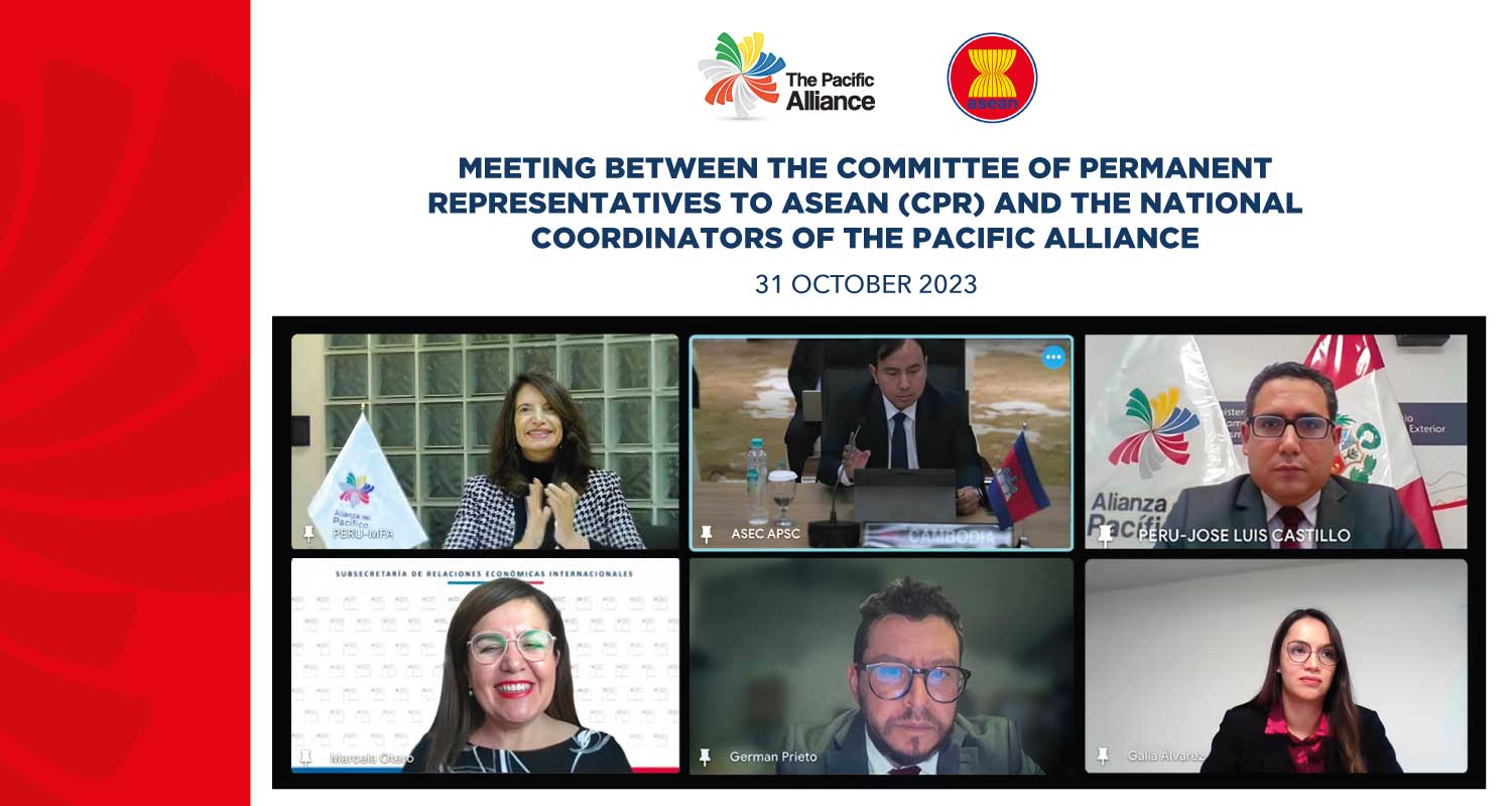 Joint Press Release | Meeting between the Committee of Permanent Representatives to ASEAN (CPR) and the National Coordinators of the Pacific Alliance