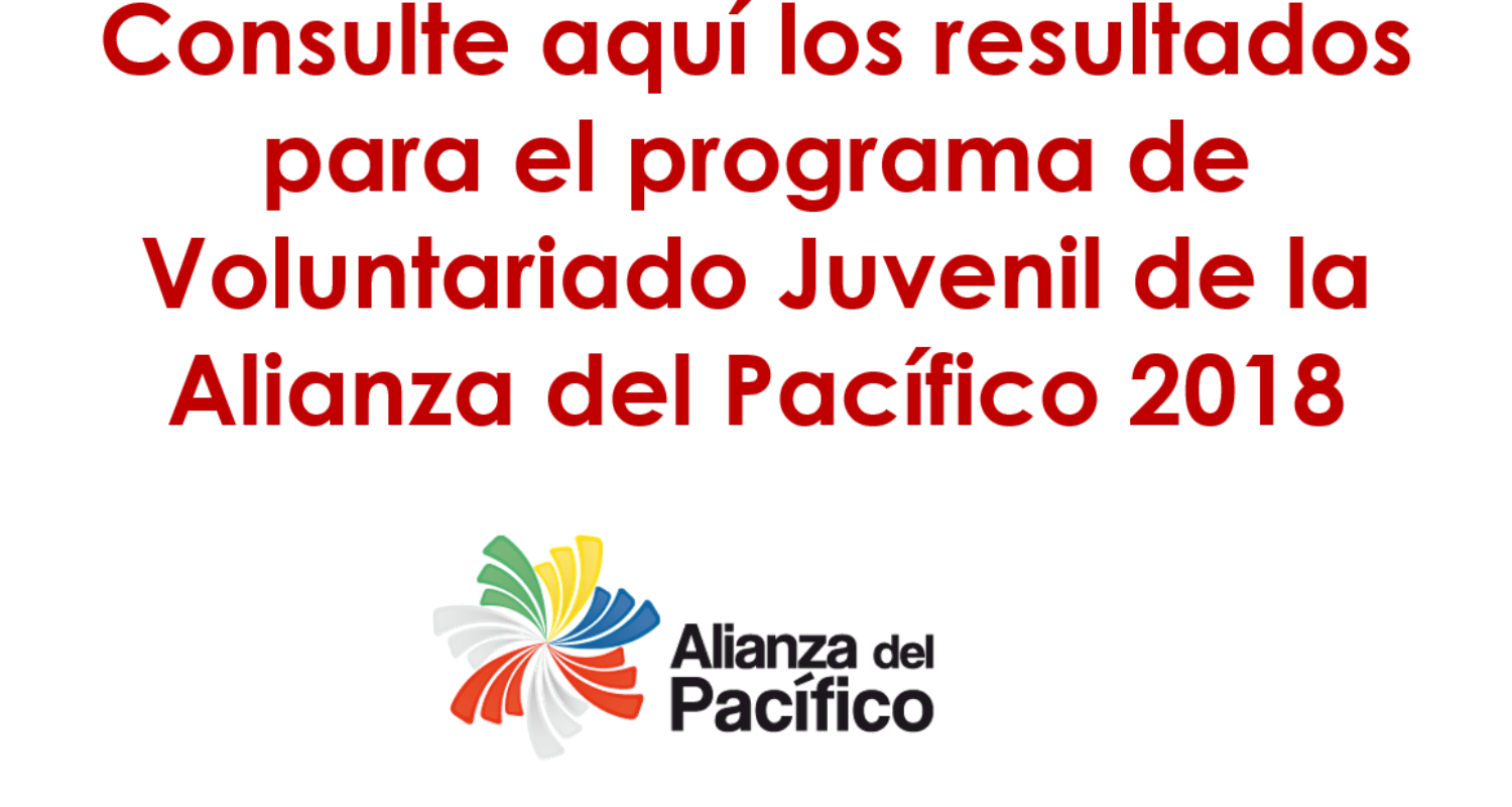 Voluntarios seleccionados a la convocatoria de la Alianza del Pacífico 2018